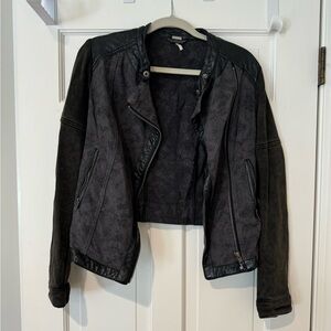 Free People Faux Leather Jacket